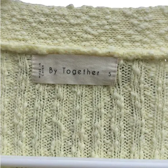 By Together cropped cardigan S knit sweater Anthro academia collegiate preppy - Picture 6 of 11